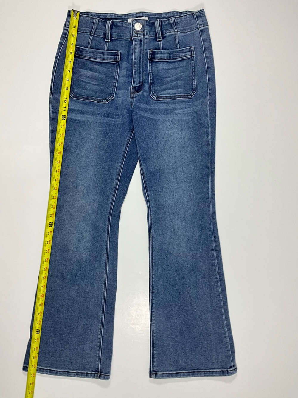 Lovervet by Vervet High Rise Flare Denim Jeans Women's 14W - Picture 6 of 16